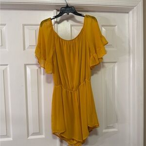 New York & Company Golden Yellow Blouse